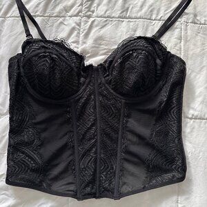 Black corset top - size M